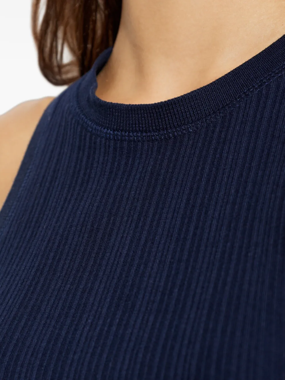 Victoria Beckham Geribbelde top Blauw