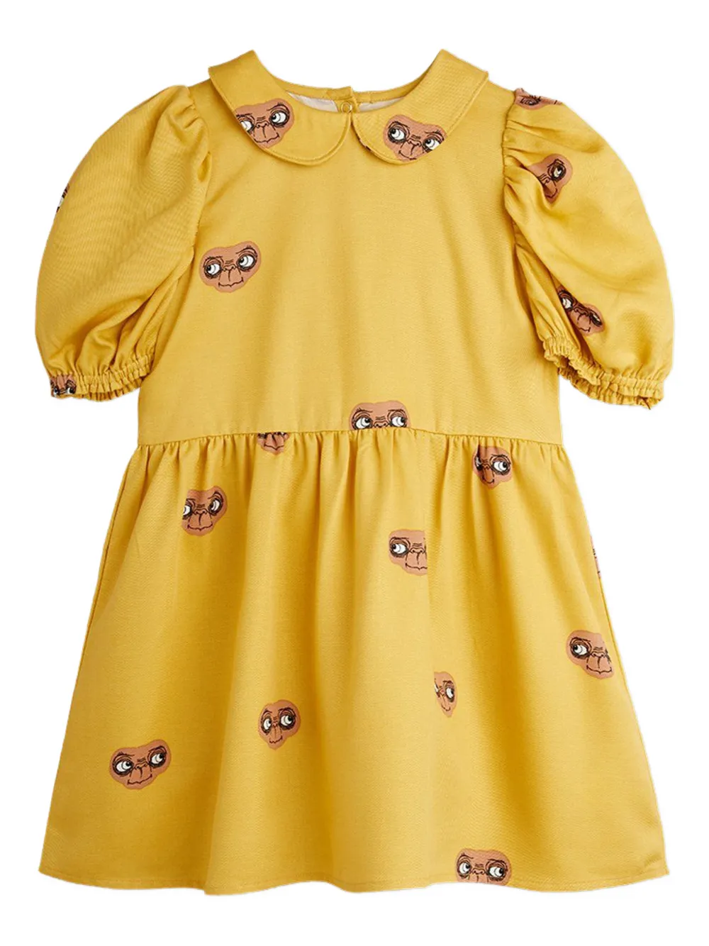 Mini Rodini vestido con estampado gráfico en colaboración con E.T. | amarillo | Image 1