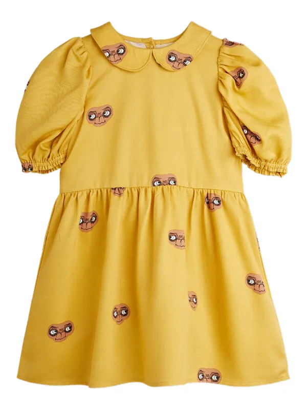 gold peter pan collar dress Vintage Dark Academia Peter Pan Collar Dress M I Retro Fairy