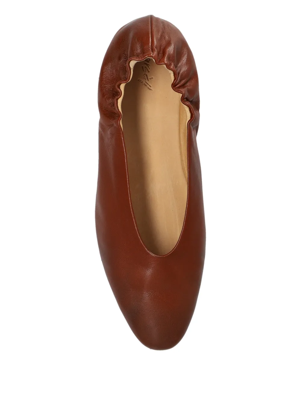 Marsèll Strascico Ruffled Ballet Flats In Brown