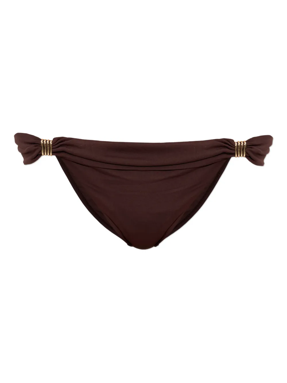 Melissa Odabash ruched-detail bikini bottoms - Marrone