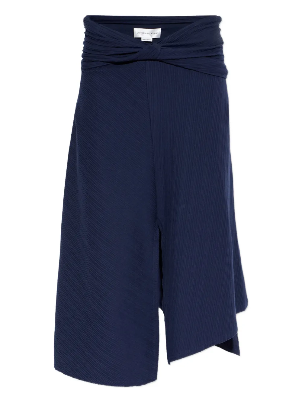 Victoria Beckham Front-split Midi Skirt In Blue