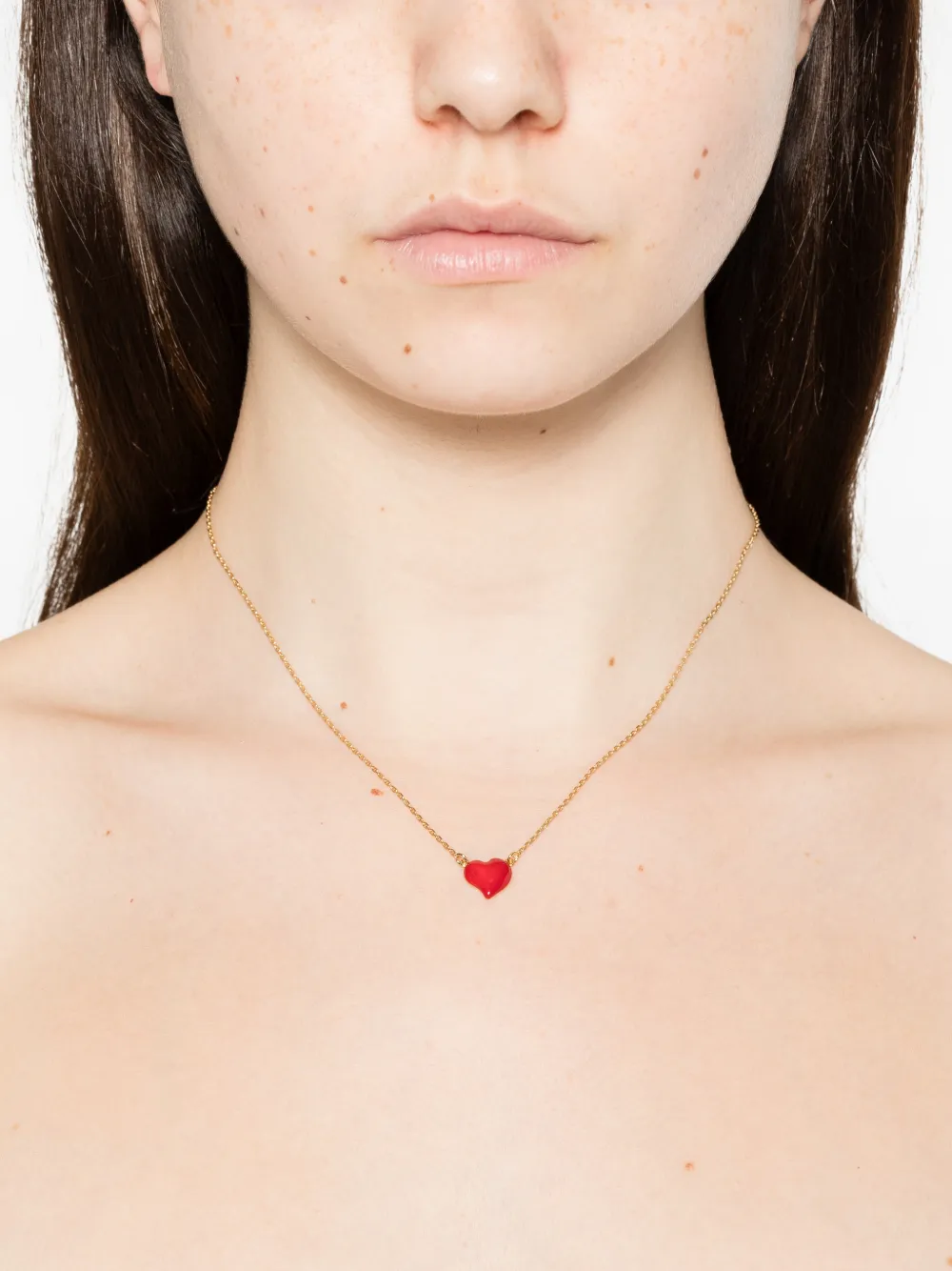 Kate Spade heart-pendant necklace - Goud