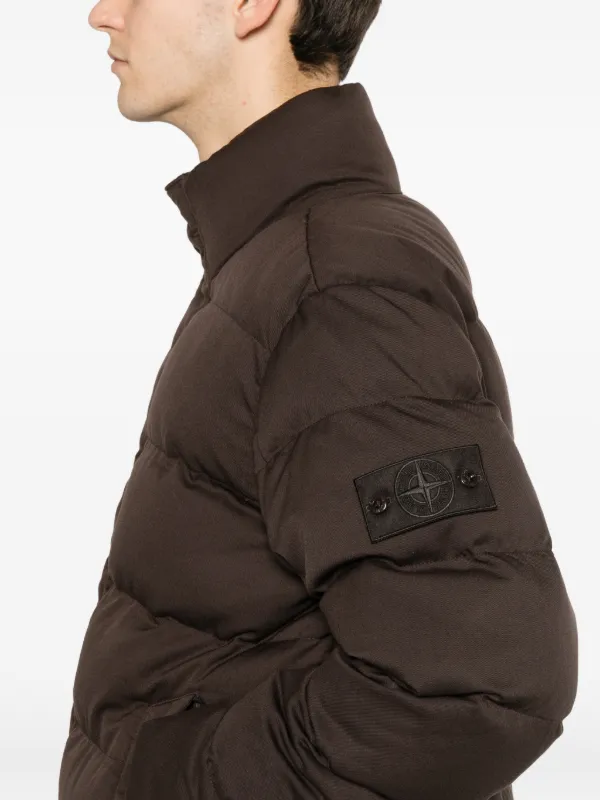 Stone Island Down Jacket | Brown | FARFETCH Stone Island Down Jacket | Brown | FARFETCH