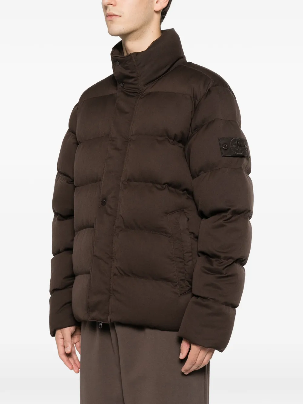 Stone Island ダウンジャケット | ブラウン | FARFETCH JP