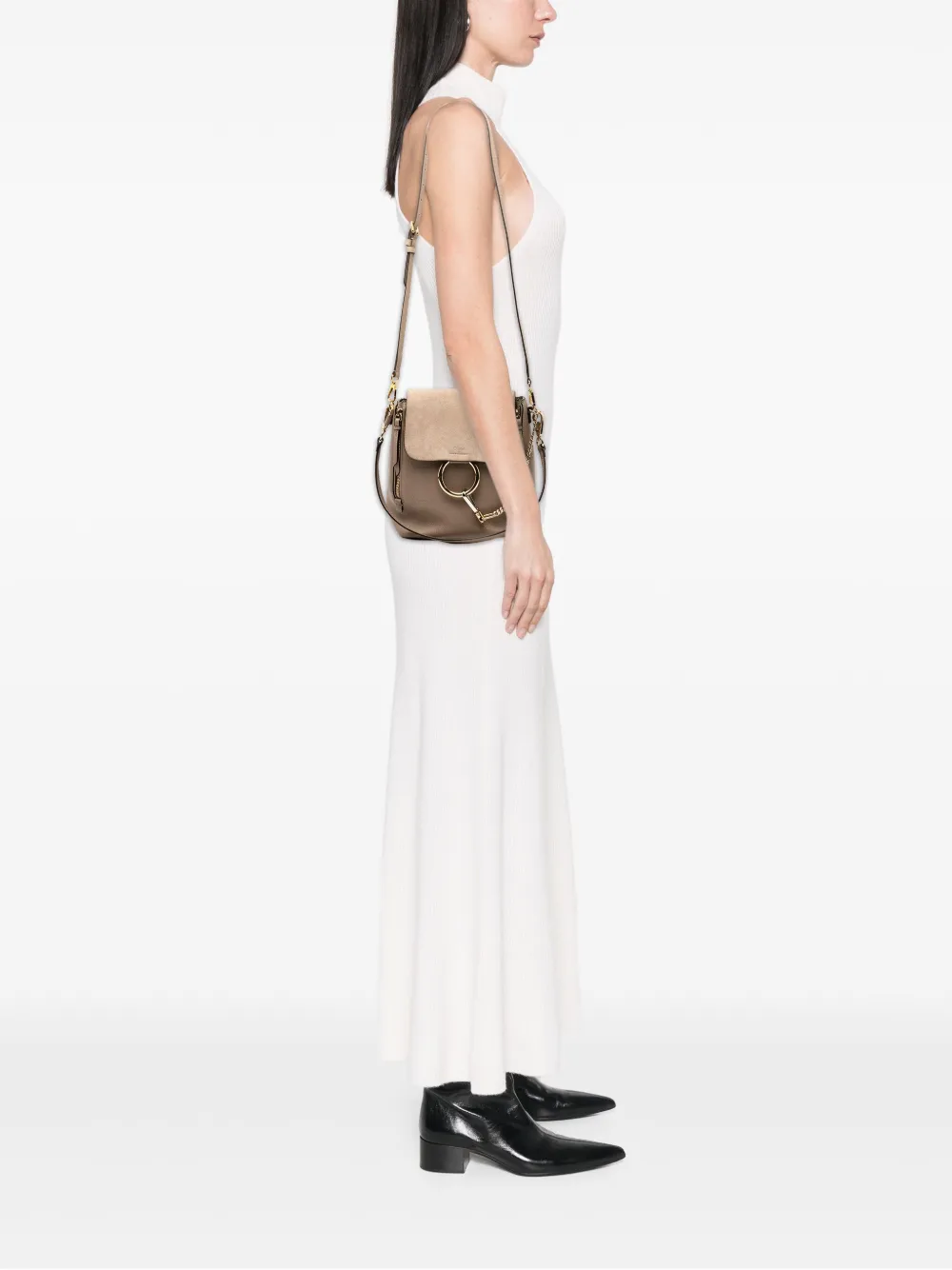 Chloé Pre-Owned 2015-2017 Medium Calfskin and Suede Faye backpack | Pre-Owned | Image 2