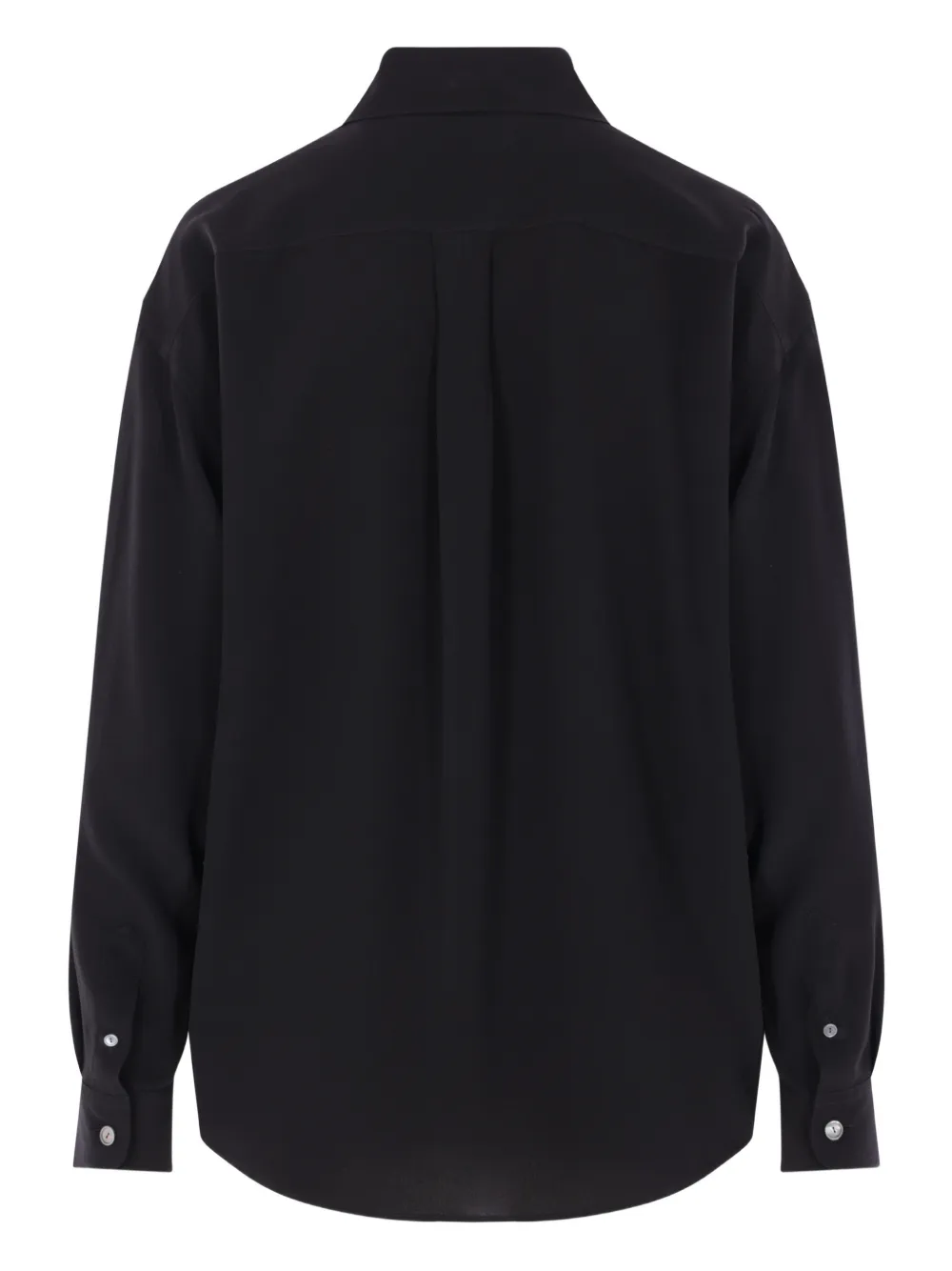 The Row Esetan Silk Shirt In Black