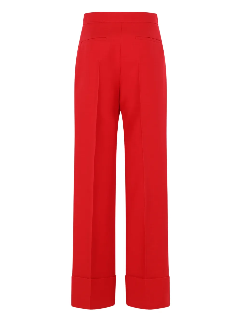 Valentino Garavani turn-up hem trousers - Rood