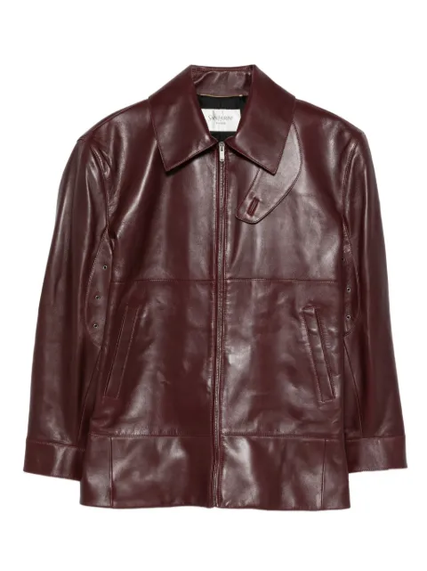 Saint Laurent zip-up leather coat