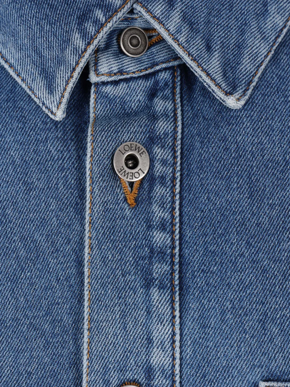  Loewe Chest-pocket Overshirt - Blue 