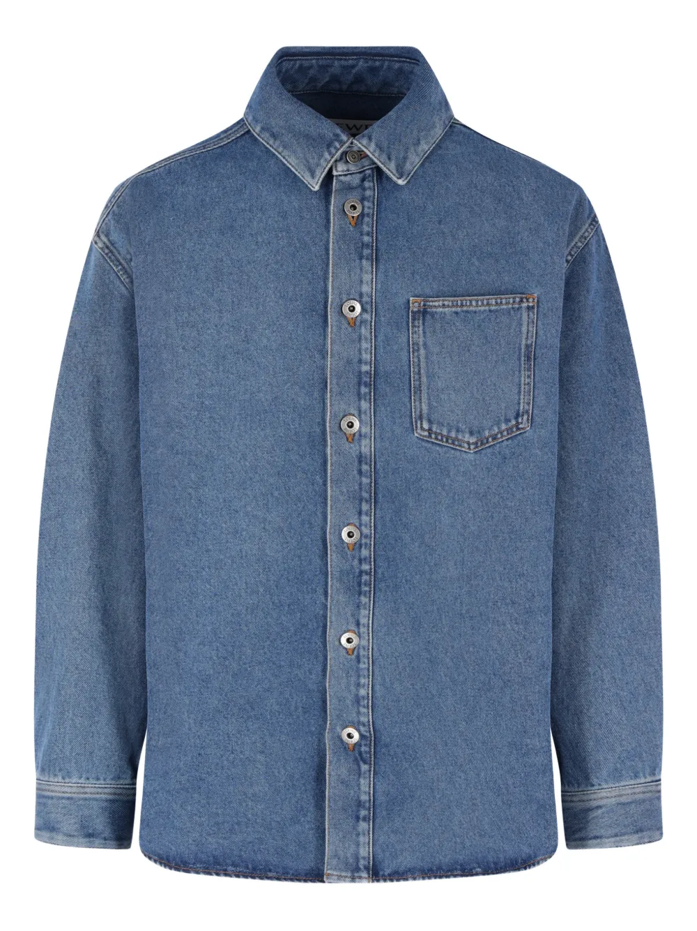 LOEWE chest-pocket overshirt - Blu