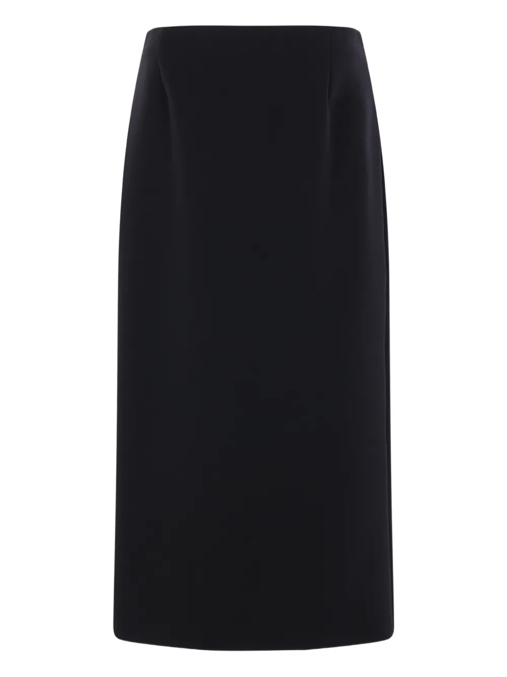 The Row Wool Midi Skirt In Black