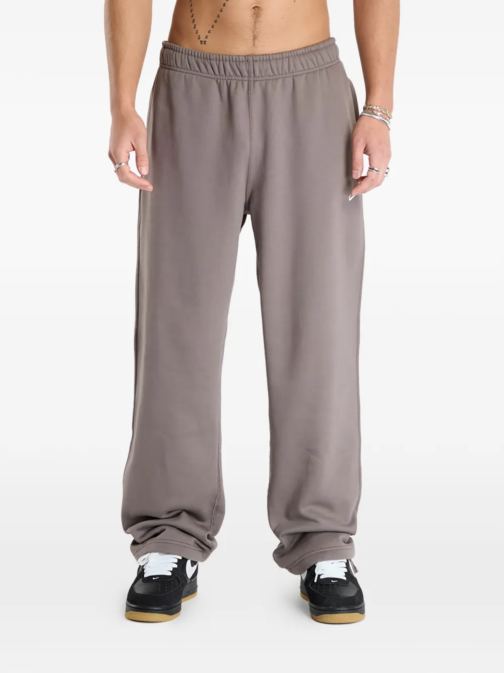 Nike Solo Swoosh track pants | Grey | Image 1