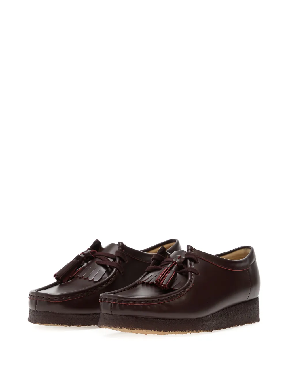 Clarks Originals Wallabee Leather Derby Shoes In Brown