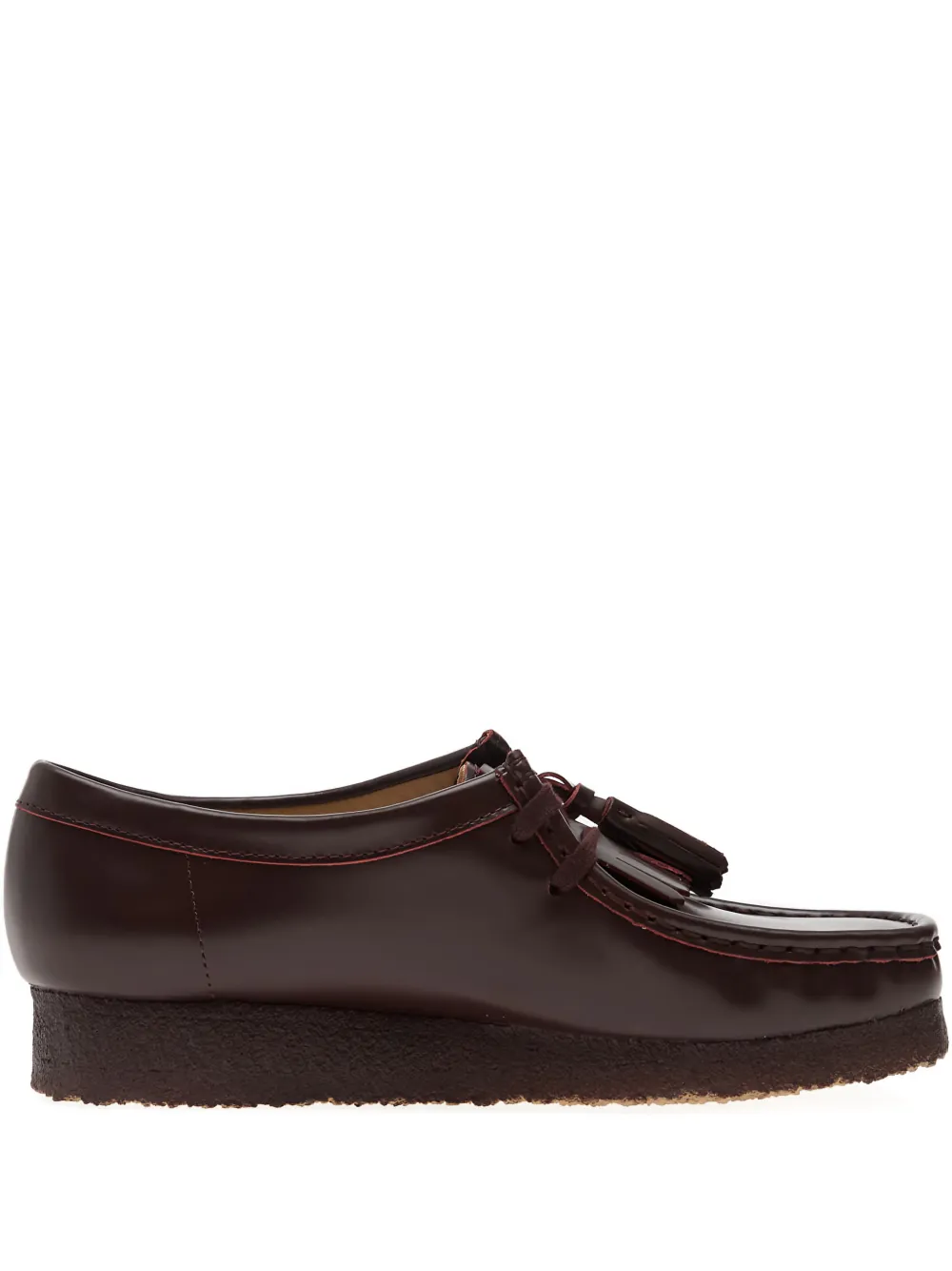 Clarks Originals Wallabee Leather Derby Shoes In Brown