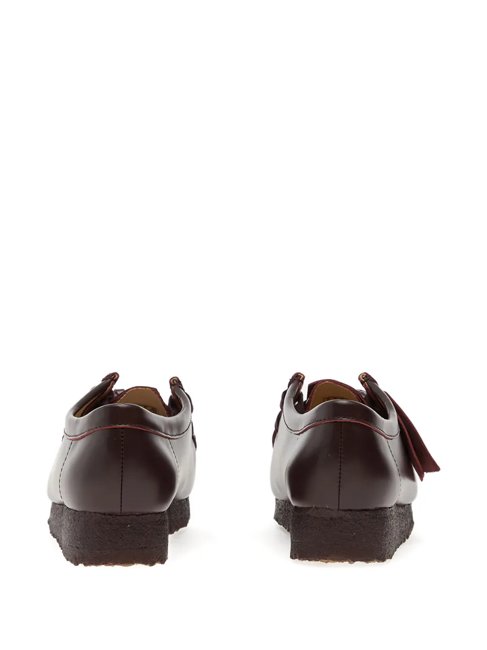 Clarks Originals Wallabee Leather Derby Shoes In Brown