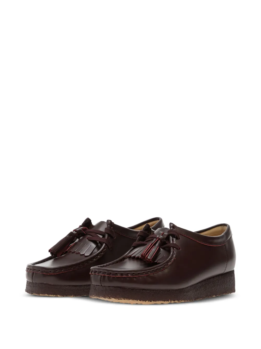 Clarks Originals Wallabee leren derby schoenen Bruin