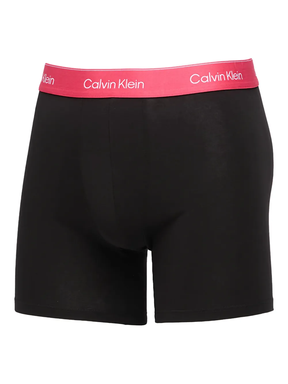 Calvin Klein Drie boxershorts met logoband Zwart