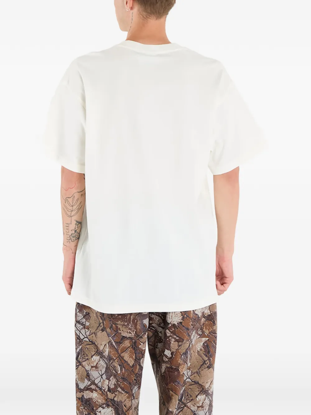 adidas Stuff graphic-print T-shirt Beige