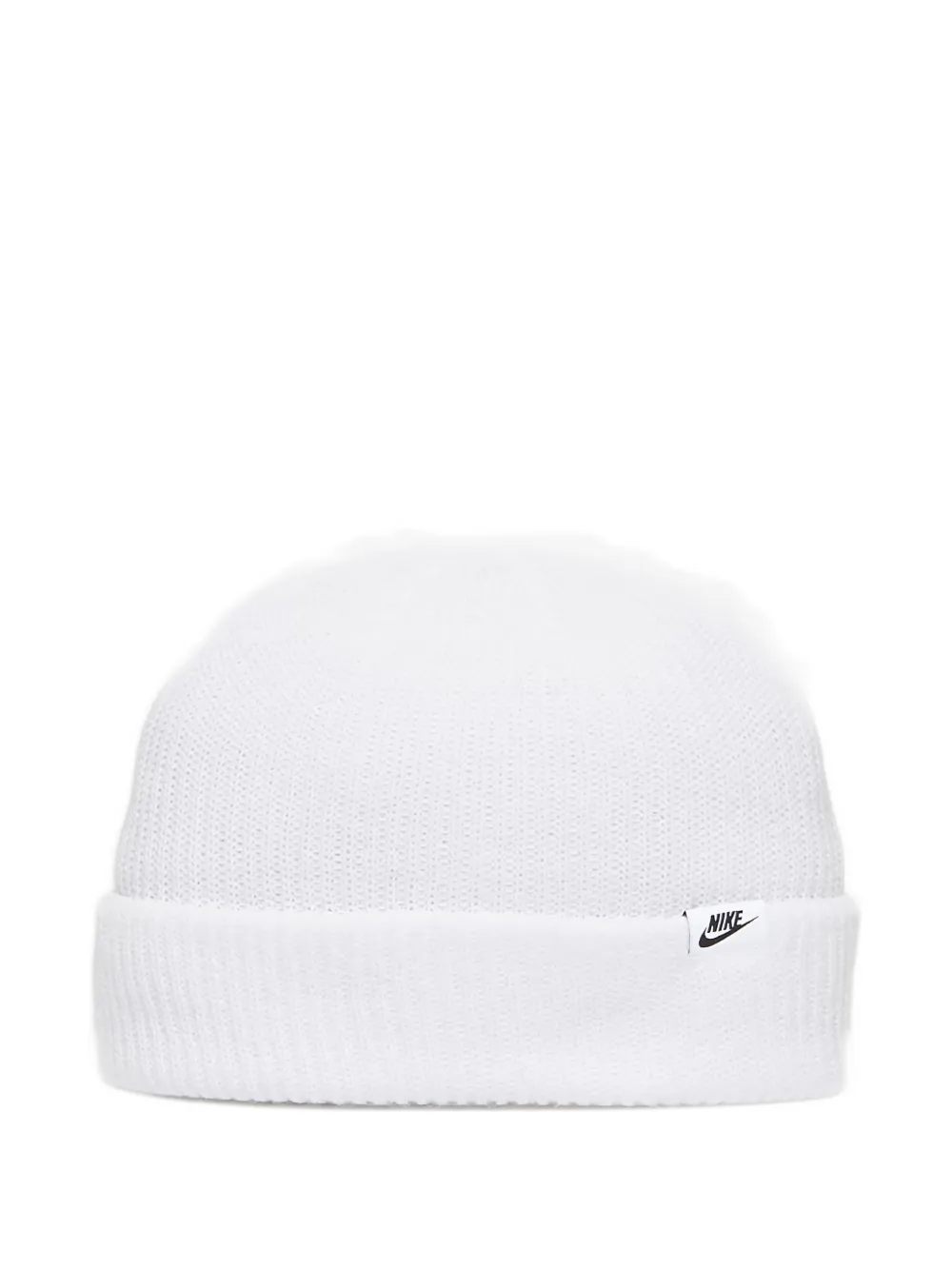 Nike Terra Ribbed Beanie Hat In White