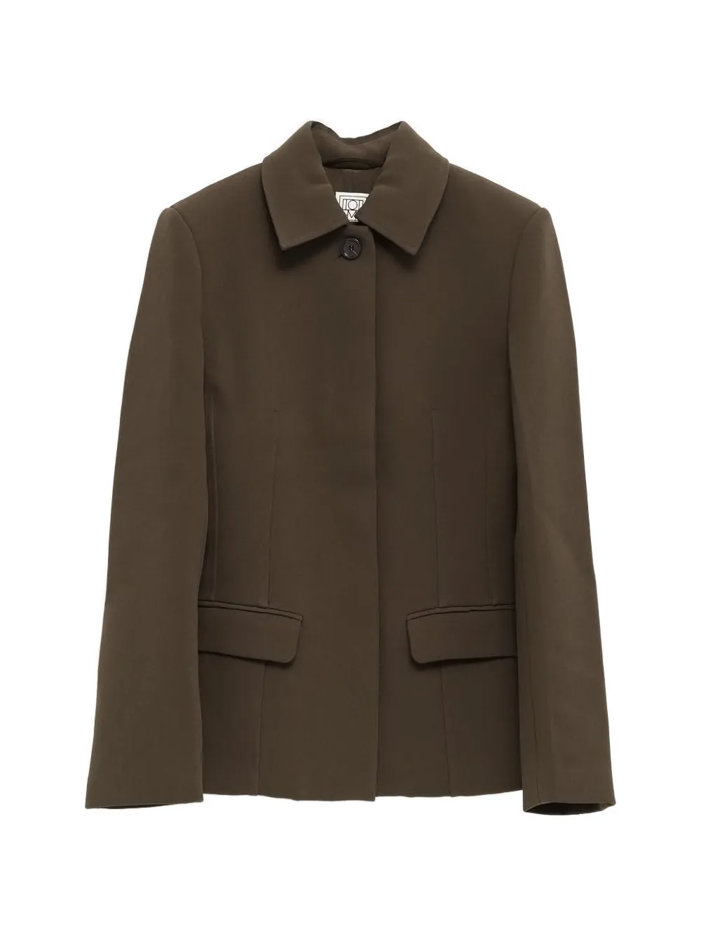 TOTEME notched collar pocket jacket - Braun