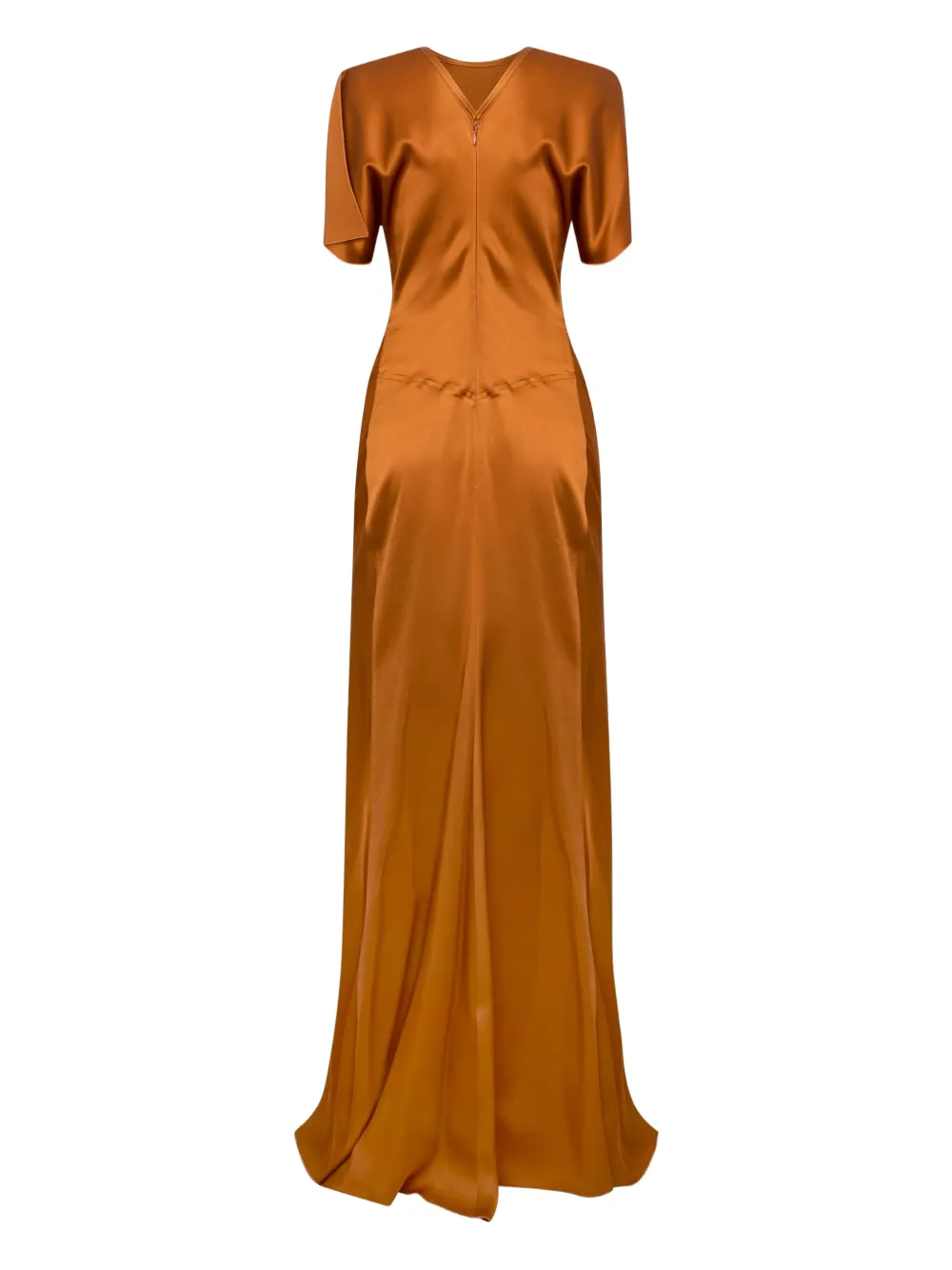 Victoria Beckham ruched maxi dress - Bruin