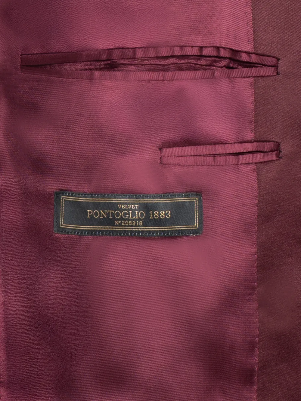 FRANZESE COLLECTION Blazer met enkele rij knopen Rood