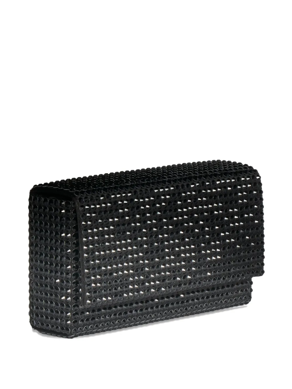 Amina Muaddi embellished clutch bag - Nero