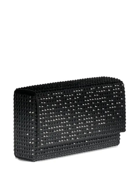 Amina Muaddi embellished clutch bag