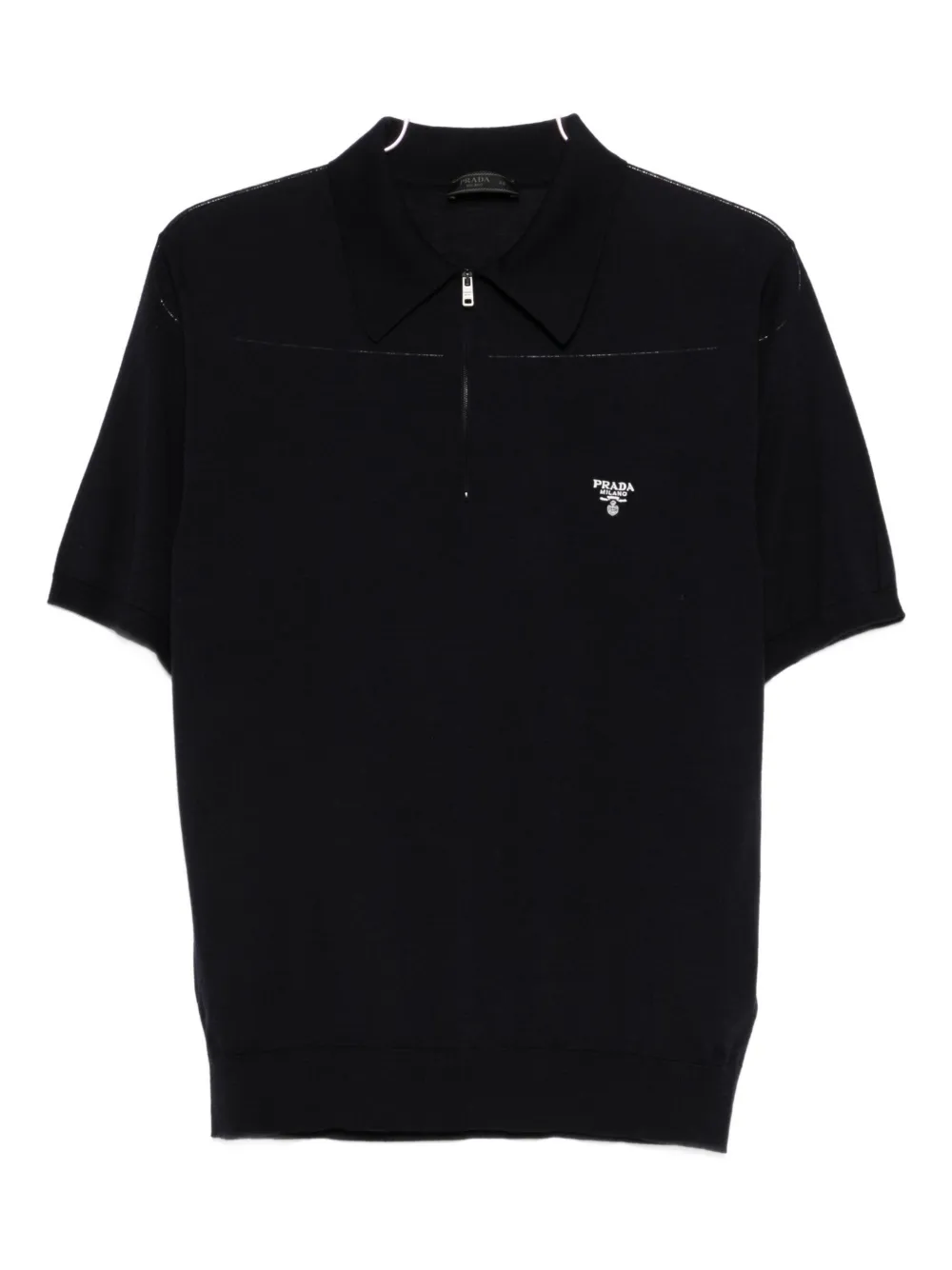 Prada zip-fastening polo shirt - Blu