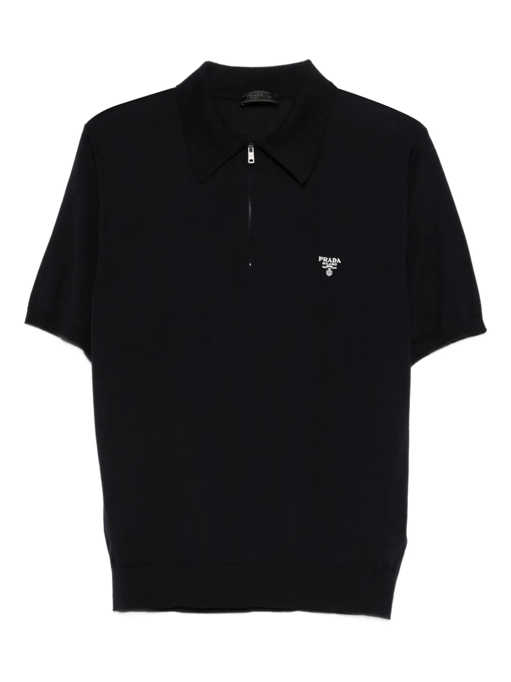 Prada zip-fastening polo shirt - Blu