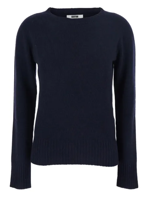 Grifoni ribbed-trim crew-neck sweater