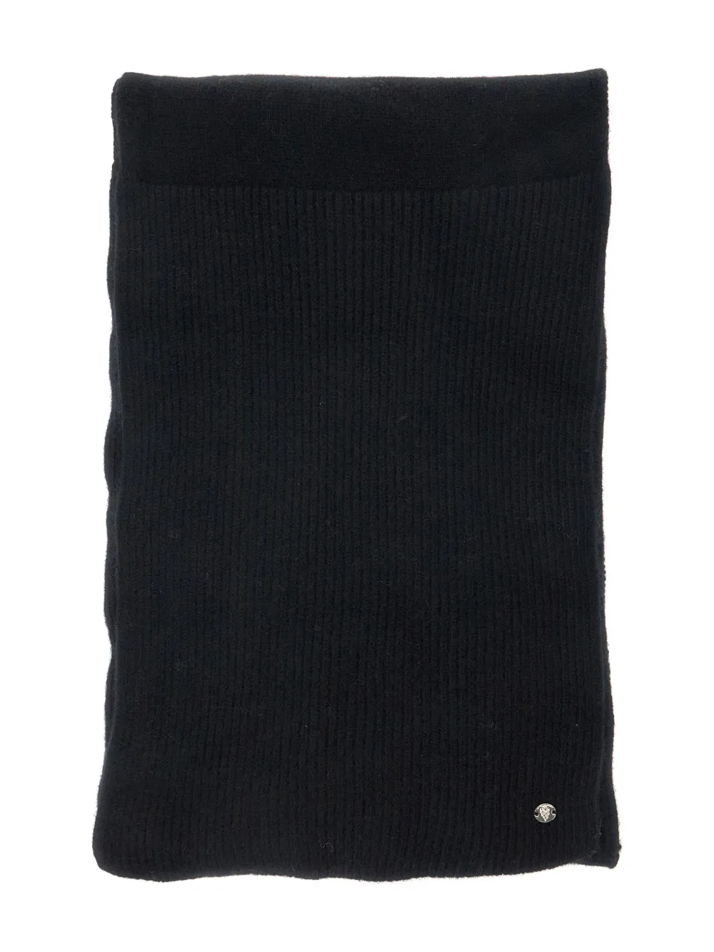 Helen Kaminski Reese logo-charm ribbed scarf - Nero