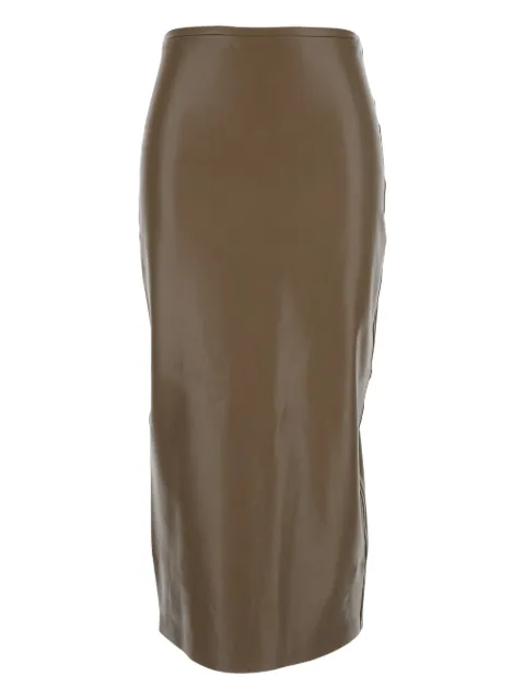 Norma Kamali falda midi con abertura en la espalda