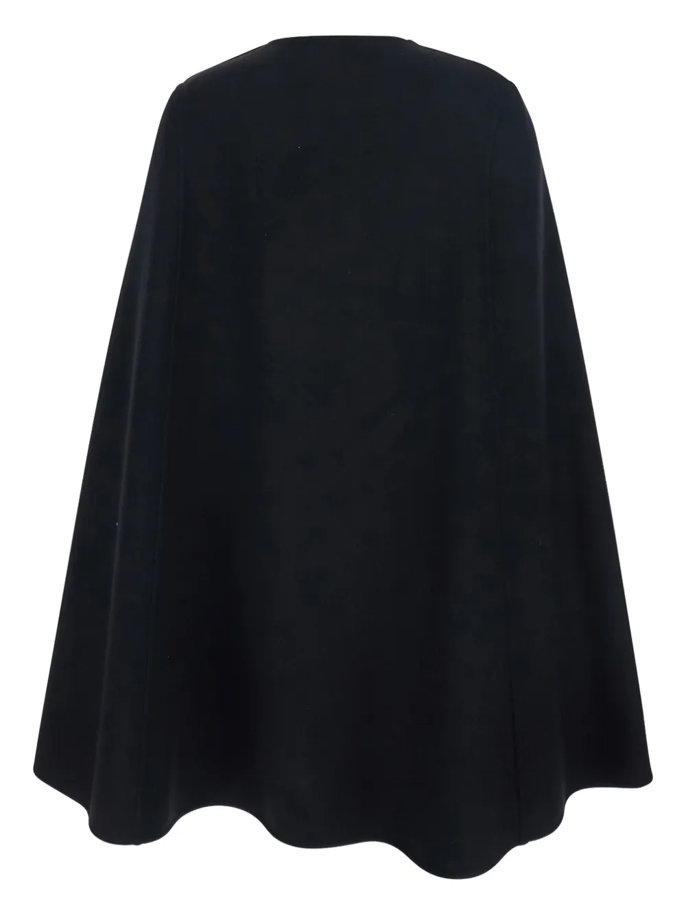 Federica Bonifaci Crew-neck Cape In Black