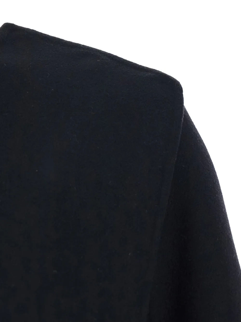 Federica Bonifaci Crew-neck Cape In Black