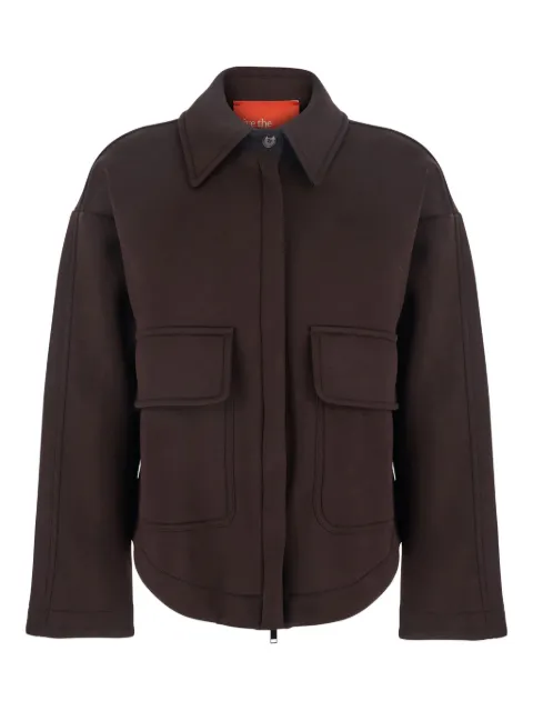 Merci classic-collar flap-pocket jacket