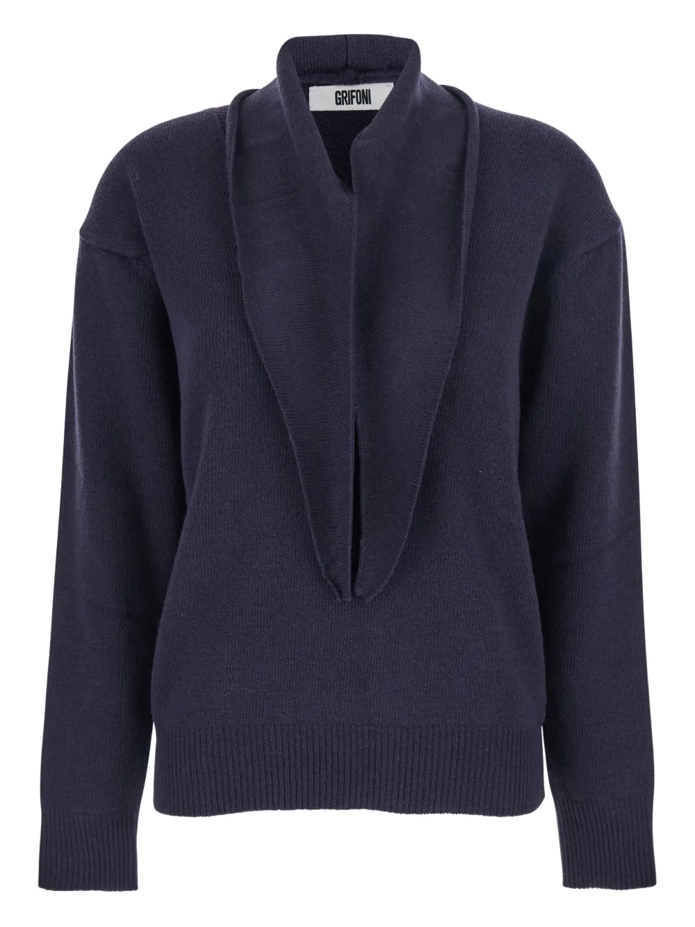 Grifoni dropped-shoulders sweater | Blue | Image 1
