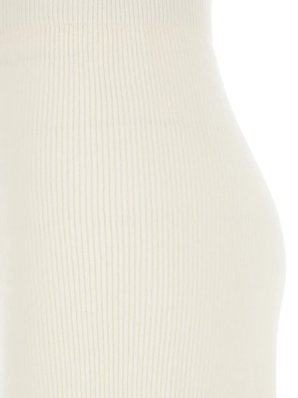 Fabiana Filippi high-waisted ribbed knit trousers Beige