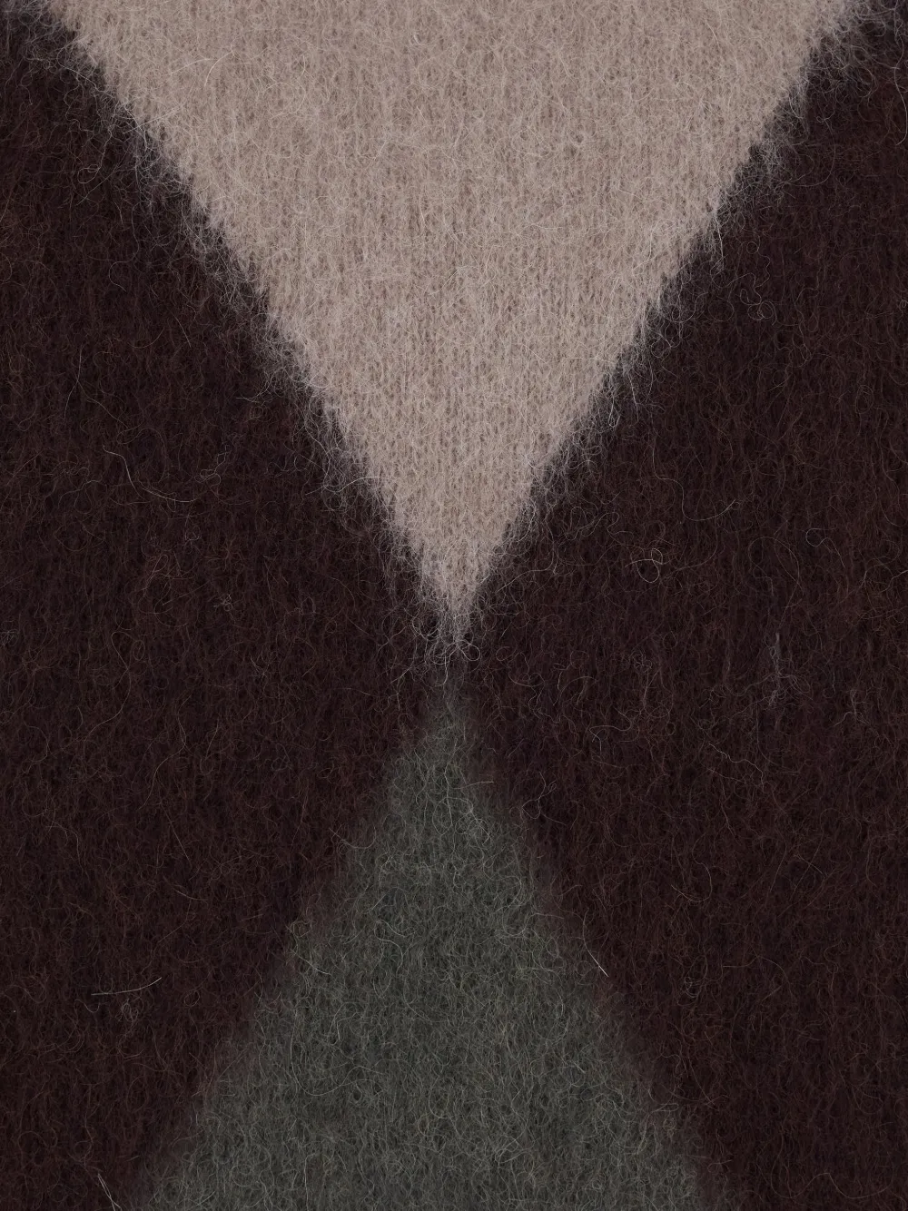 Grifoni Geometric Brushed Wool Sweater In Multi