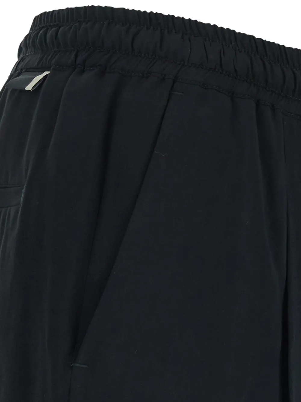 Low Brand Geplooide shorts met trekkoord Zwart