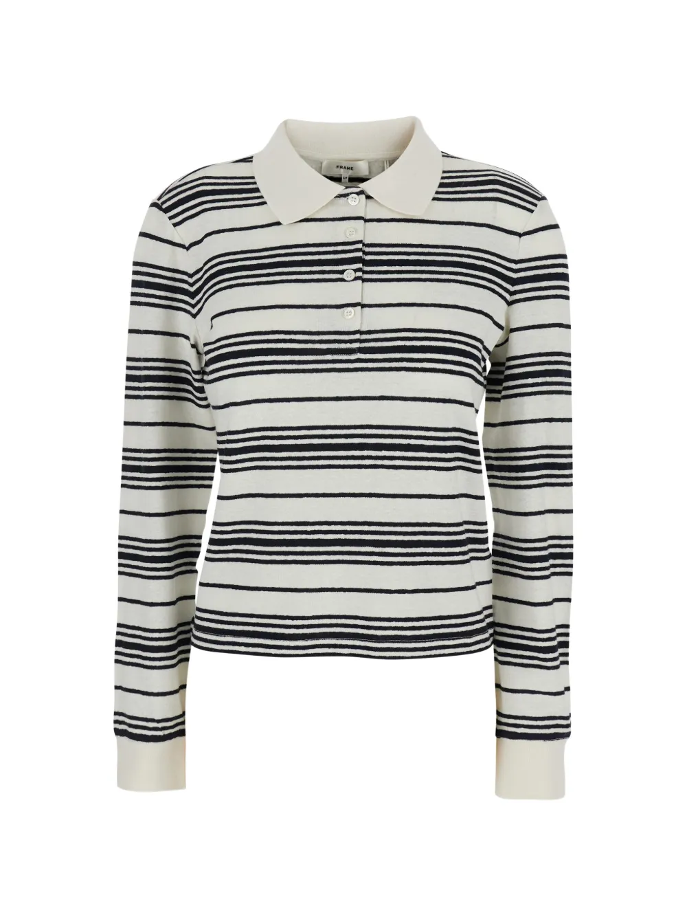 FRAME striped collared top - Toni neutri
