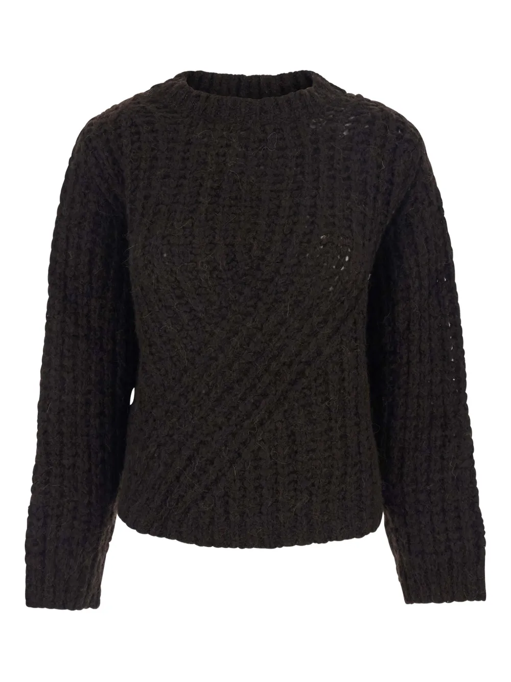 Merci Maglia Textured Knit Knitwear In Brown