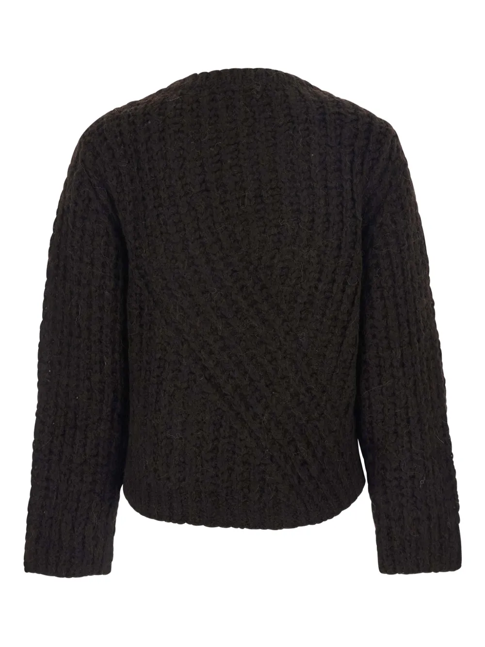 Merci Maglia Textured Knit Knitwear In Brown