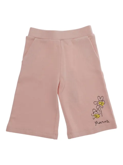 Marni Kids pants con bordado floral