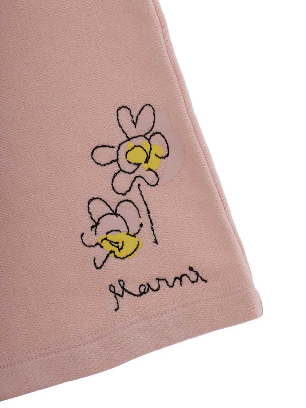 Marni Kids Trainingsbroek met geborduurde bloemen Roze