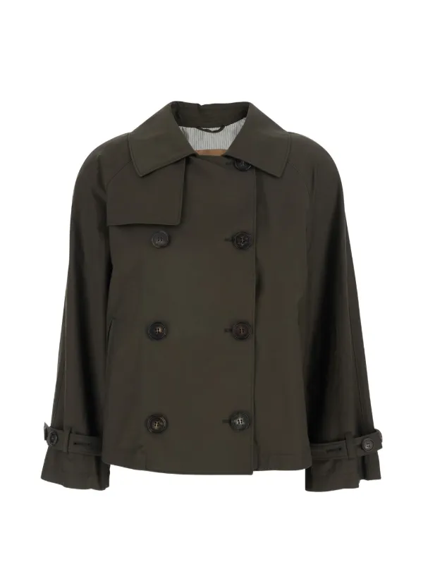 Max Mara Mtczeno ダブルブレスト トレンチコート | グリーン