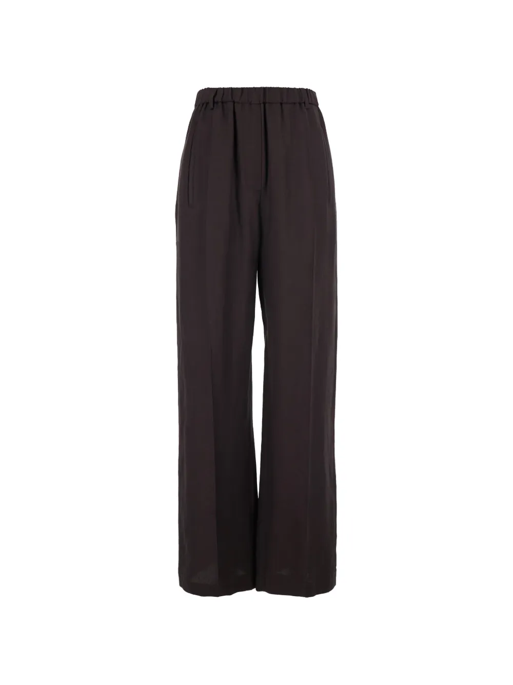 Tela elasticated-waistband trousers - Marrone
