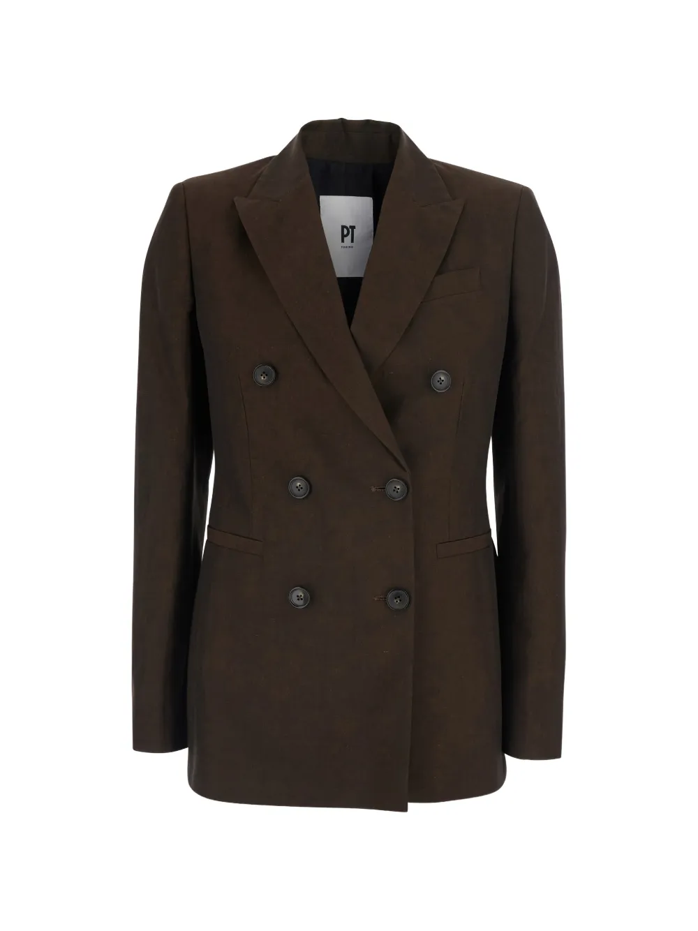 PT Torino Romy double-breasted blazer - Marrone