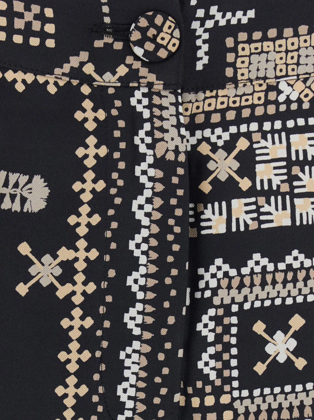  Momoni Geometric-pattern Trousers - Black 
